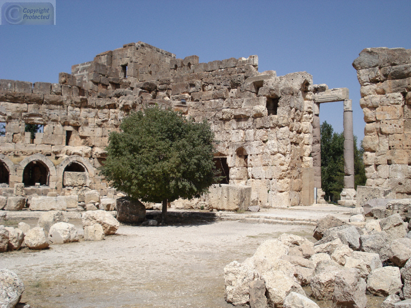 The Great Court in the Temple of Jupiter in Baalbek